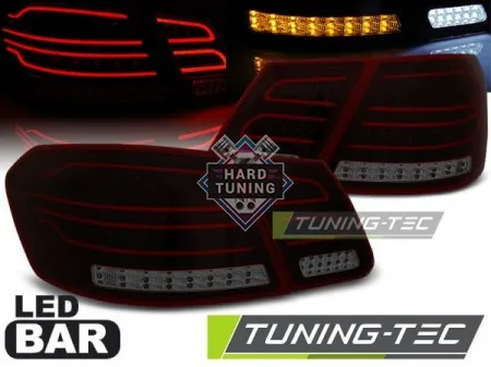 Задние фонари Mercedes W212 E-Class (2009-2013) LED BAR красно-тонированные