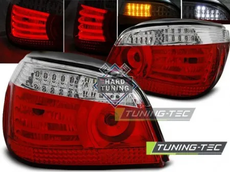 Задние фары BMW E60 (2003-2007) LED TAIL LIGHTS fits красно-белые