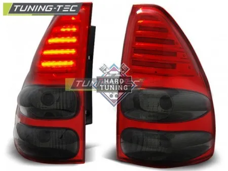 Задние фонари Toyota Land Cruiser 120 (2003-2009) LED красно-тонированные