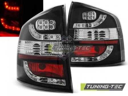 Задние фонари Skoda Octavia 2 Kombi (2004-2012) LED черные