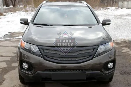 Решетка радиатора c сеткой металлик KIA Sorento 2 2010-2013