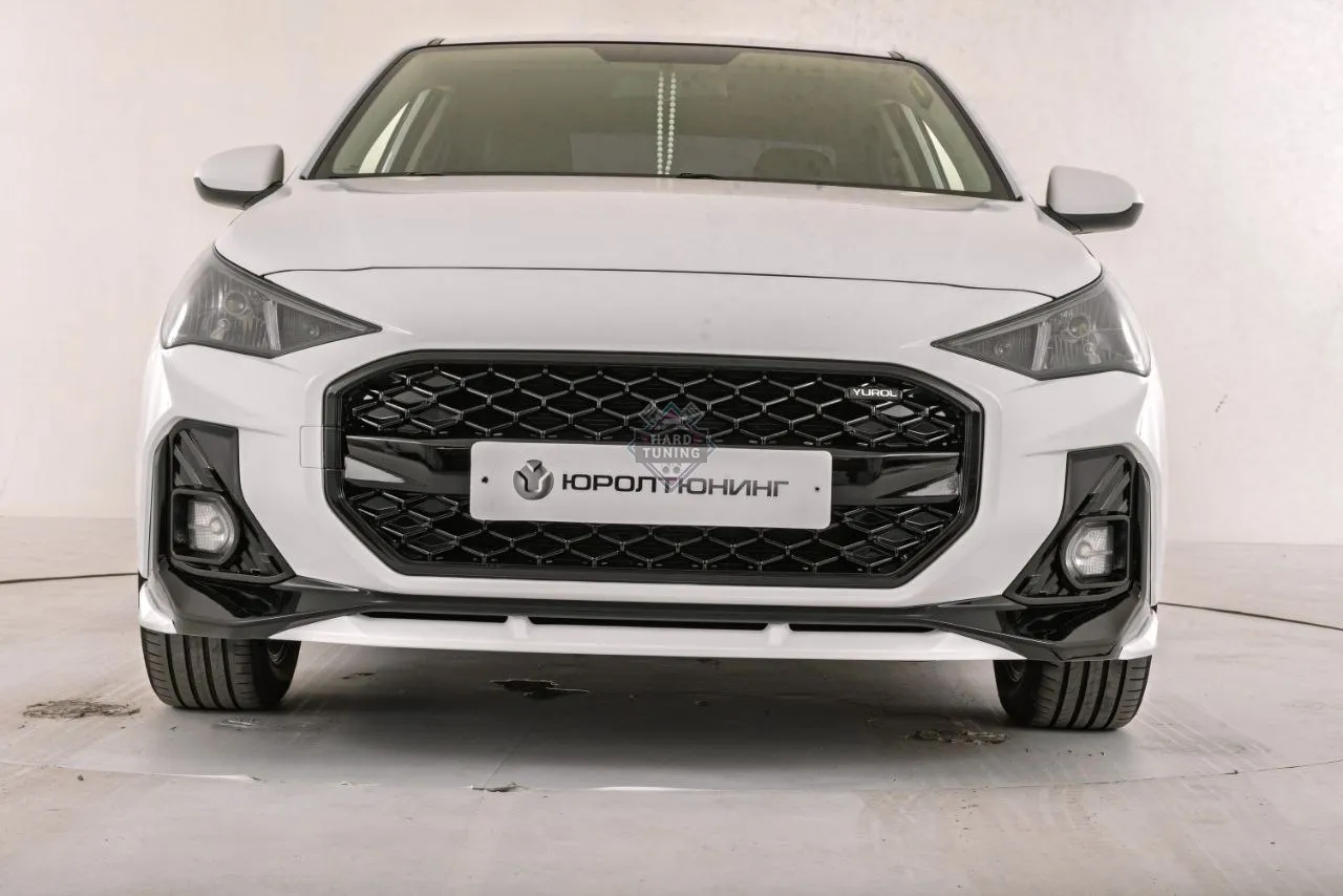 Передний бампер ROMB Hyundai Solaris 2 (2020-2022) рест под линзы / под рефлектор