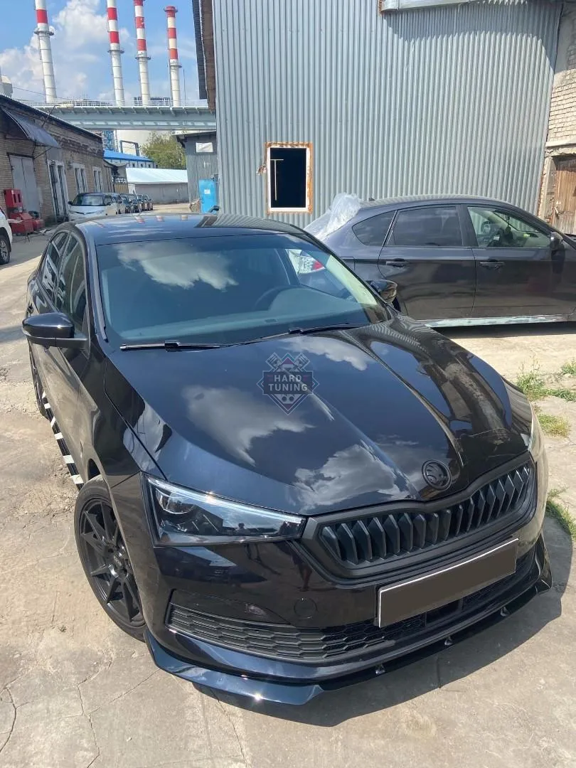 Сплиттер переднего бампера SKODA RAPID 2 (2020+)