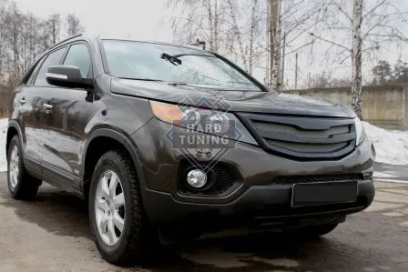 Решетка радиатора c сеткой металлик KIA Sorento 2 2010-2013