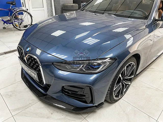 Сплиттер переднего бампера Parsan BMW G22 M-SPORT CARBON