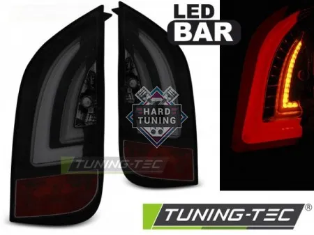 Задние фары VW UP! (2011-2023) / SKODA CITIGO (2011-2020) LED BAR TAIL LIGHTS fits тонированные черные
