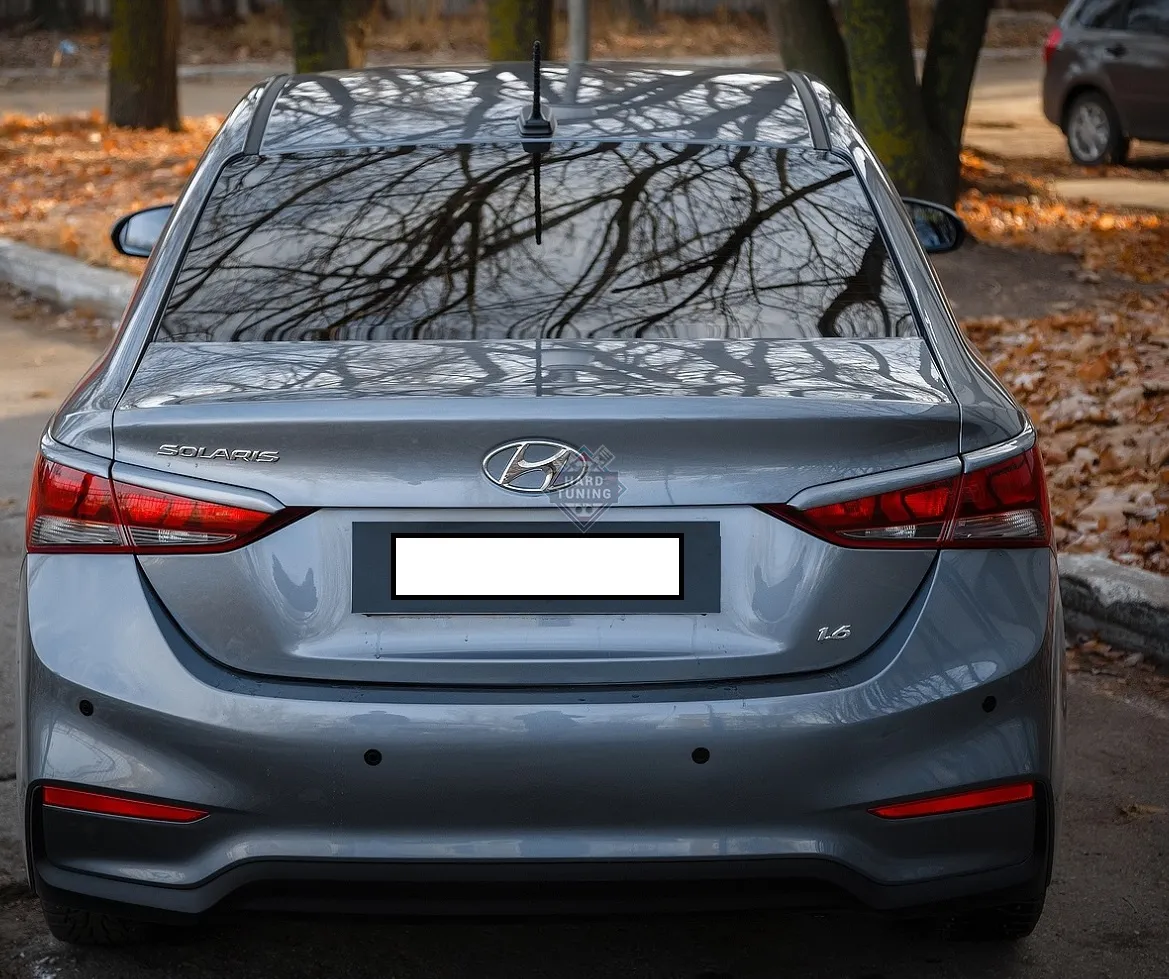 Накладки на задние фонари Hyundai Solaris 2 (2017-2020)