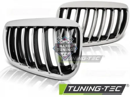 Решетки радиатора BMW X5 E53 (2004-2006) GRILLE fits хром