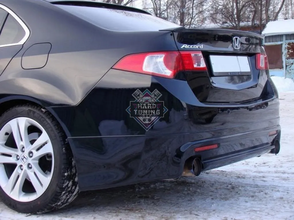 Накладка на задний бампер MUGEN-STYLE Honda Accord 8 (2008-2013) ABS пластик