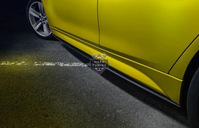Накладки под пороги (Лезвия) BMW 3-series (F30) INMAX. Аналог накладок М-порогов (OEM 51778056579, OEM 51778056580)