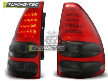 Задние фонари Toyota Land Cruiser 120 (2003-2009) LED красно-тонированные