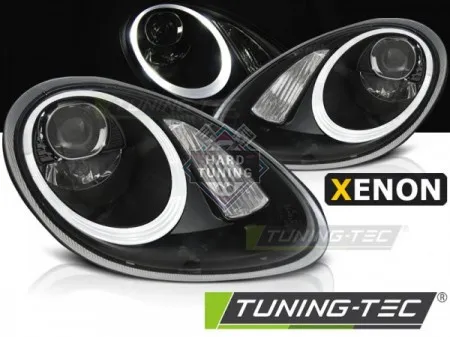 Передние фары Porsche Boxster / Cayman 987 (2005-2008) Xenon черные