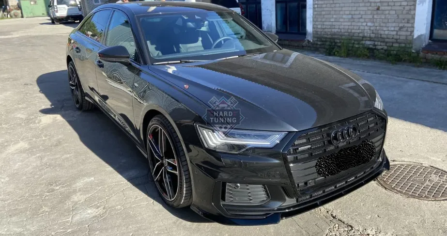 Сплиттер на передний бампер Audi A6 C8 (2018-2023)