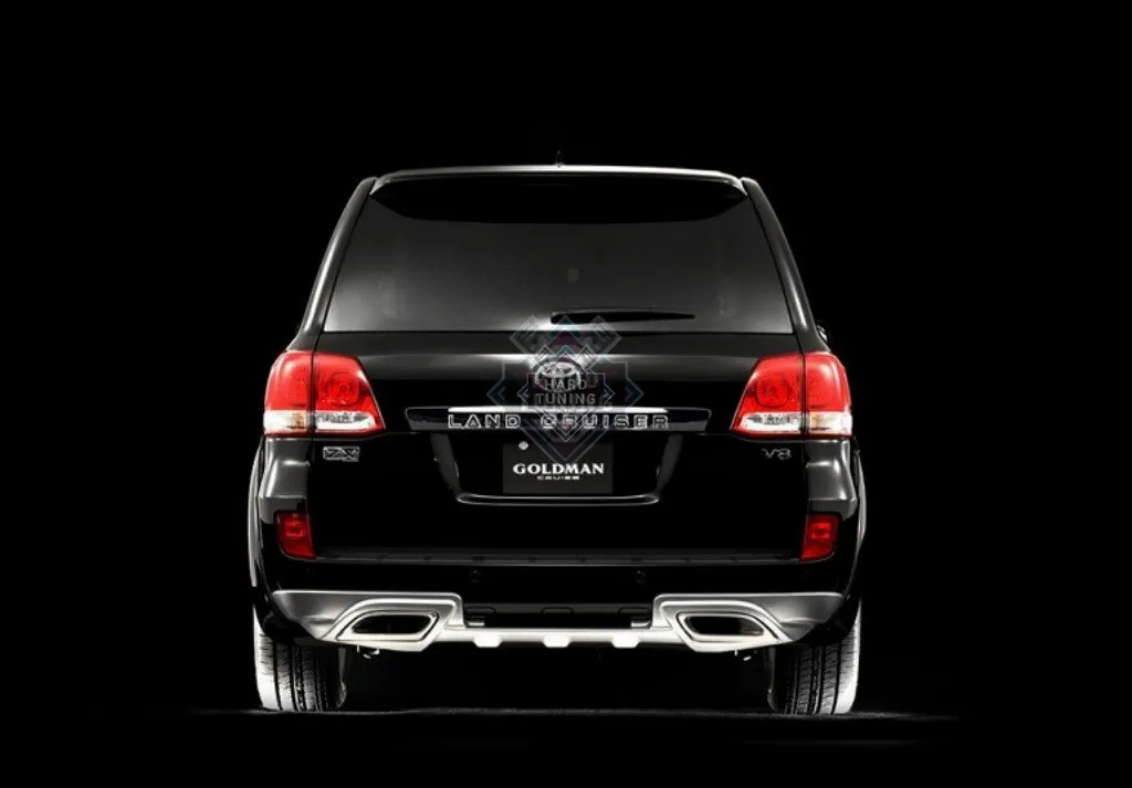 Накладка на задний бампер Goldman Toyota Land Cruiser 200 (2007-2012)