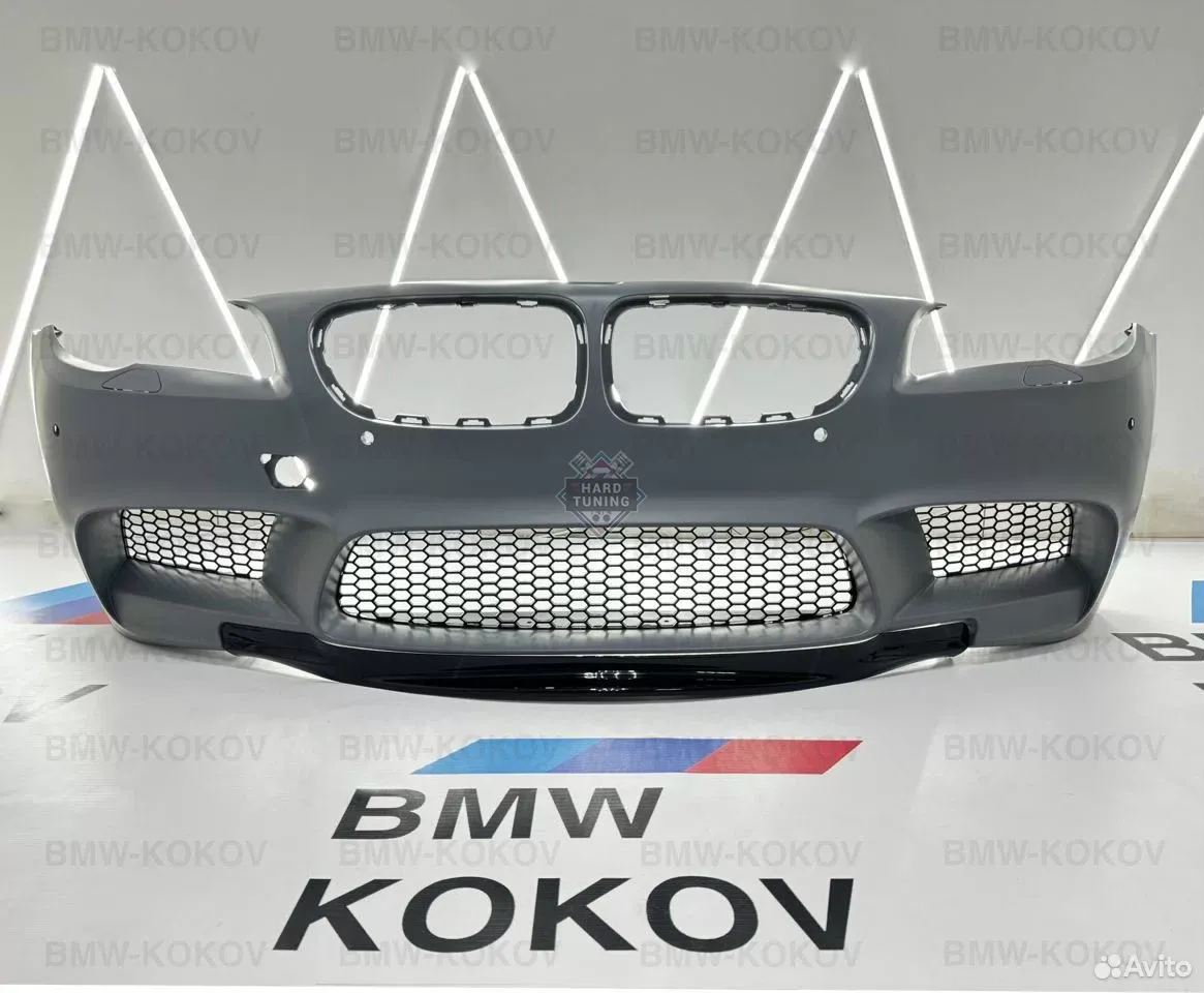 Сплиттер губа на передний бампер BMW F10 M5 в стиле F30 M Performance