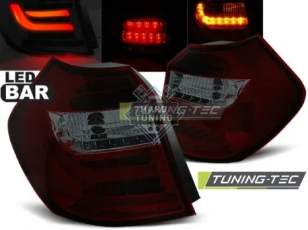 Задние фары BMW E87/E81 (2007-2011) LCI LED BAR TAIL LIGHTS fits красно-тонированные