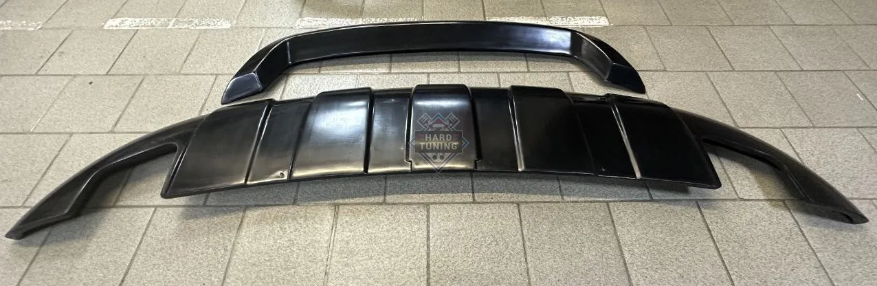 Накладка на передний бампер V.4 Volkswagen Touareg 2 2010-2018