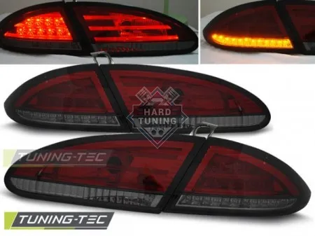 Задние фонари Seat Leon (2005-2009) LED красно-тонированные