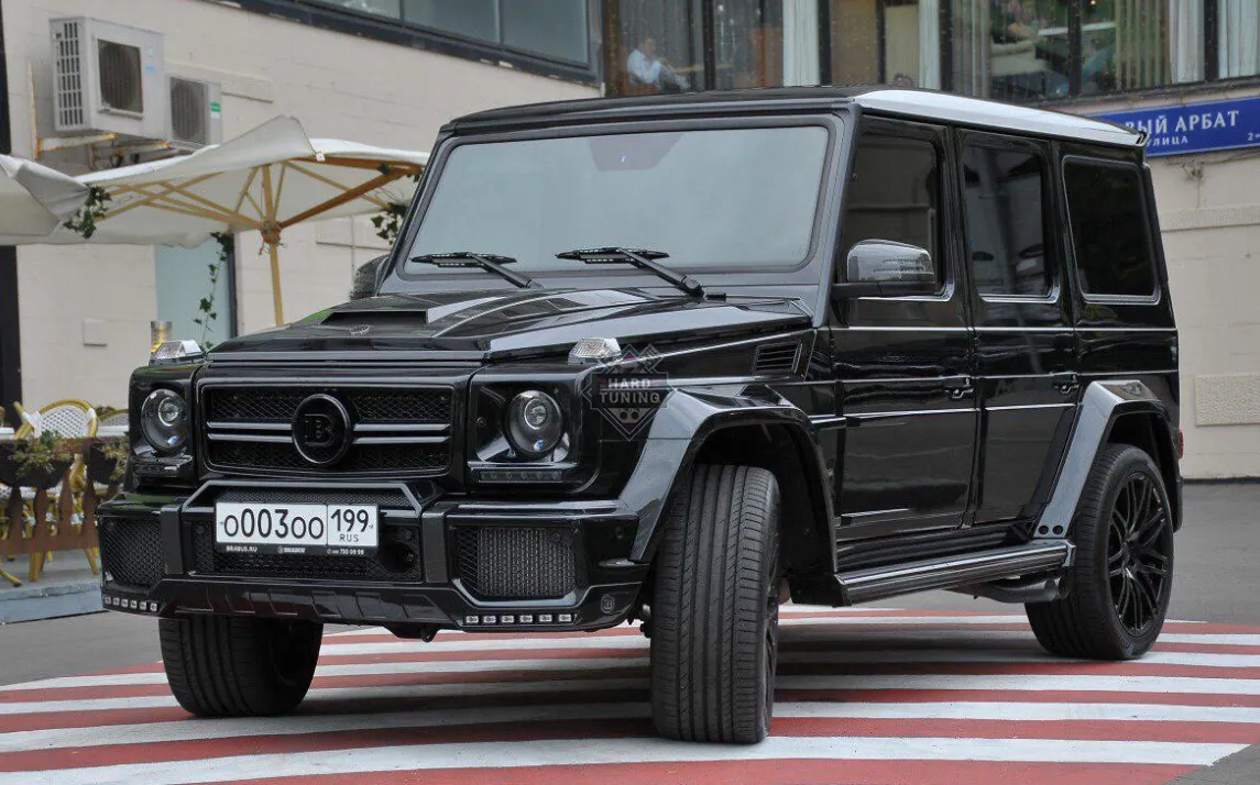Накладка на передний бампер BR style стиль G63 Mercedes G-Klasse (W463)