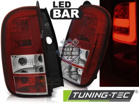Задние фонари Dacia Duster (2010-2017) LED BAR красно-белые