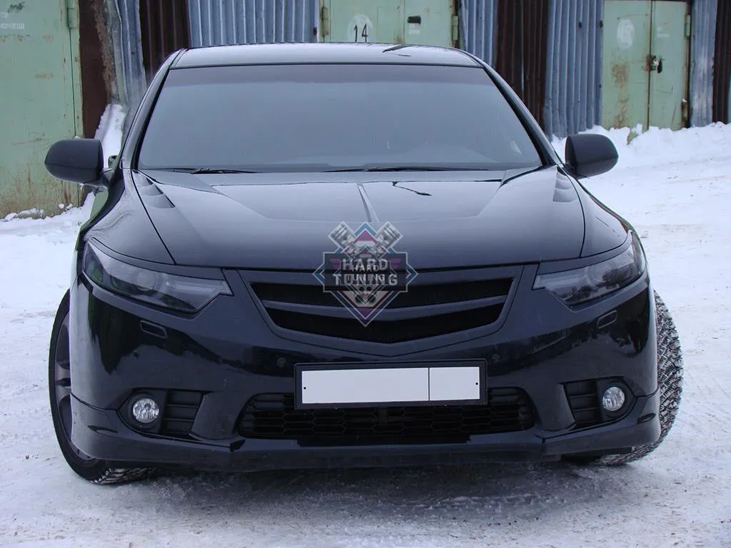 Планка в решетку радиатора SPORT V1 (без логотипа) Honda Accord 8 (2011-2013)