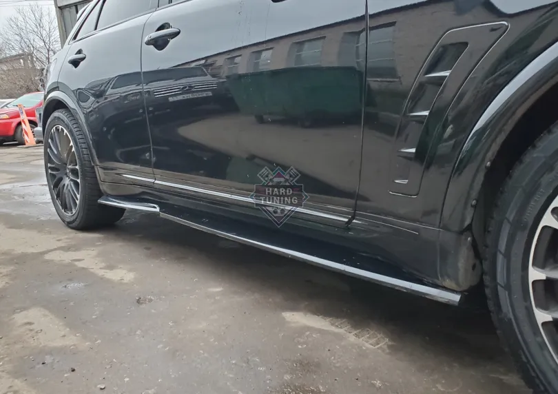 Сплиттеры под пороги штатные Infiniti FX30D/FX35/FX37/FX50 (S51)