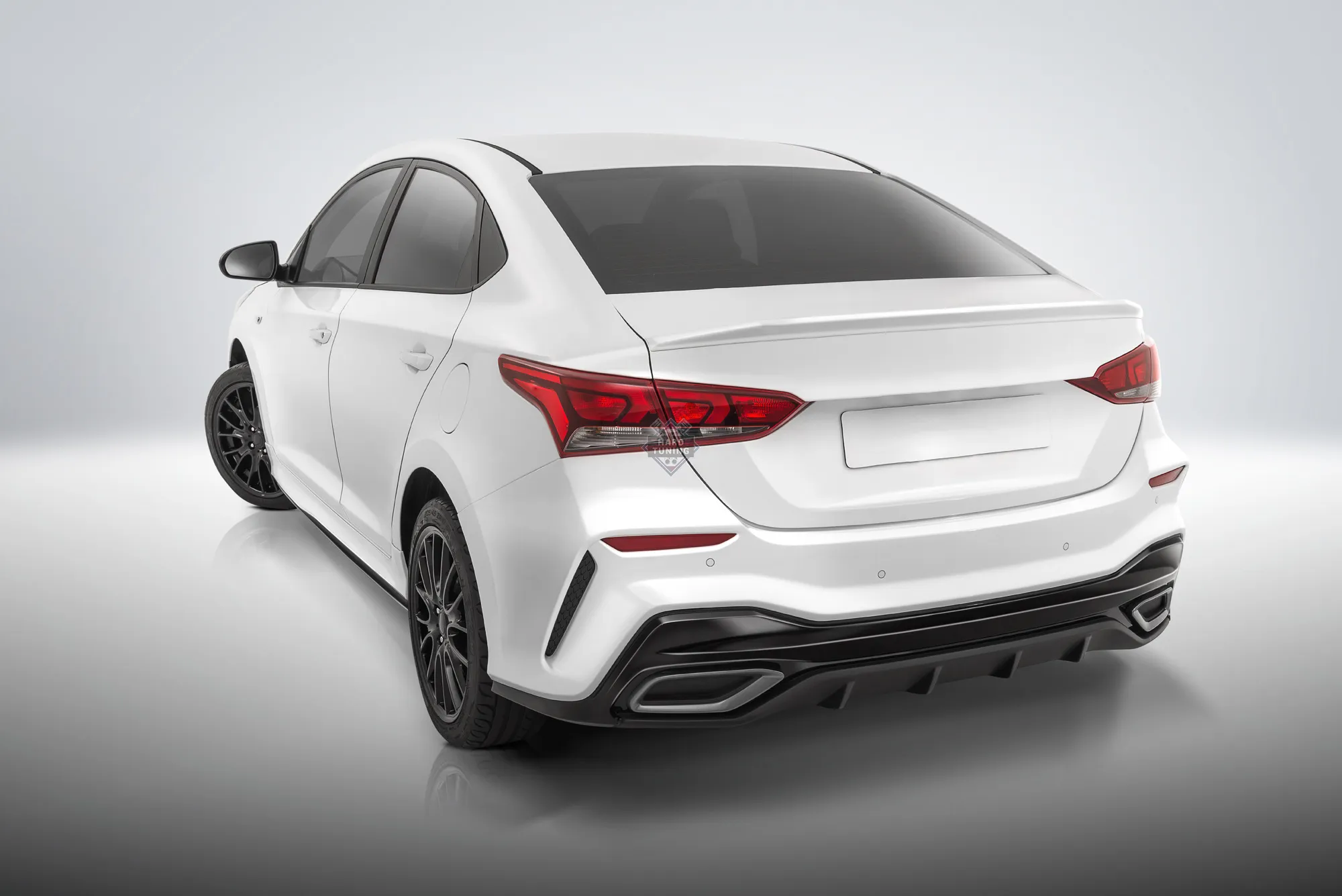 Задний бампер MERCEDES-STYLE Hyundai Solaris 2 (2017+)
