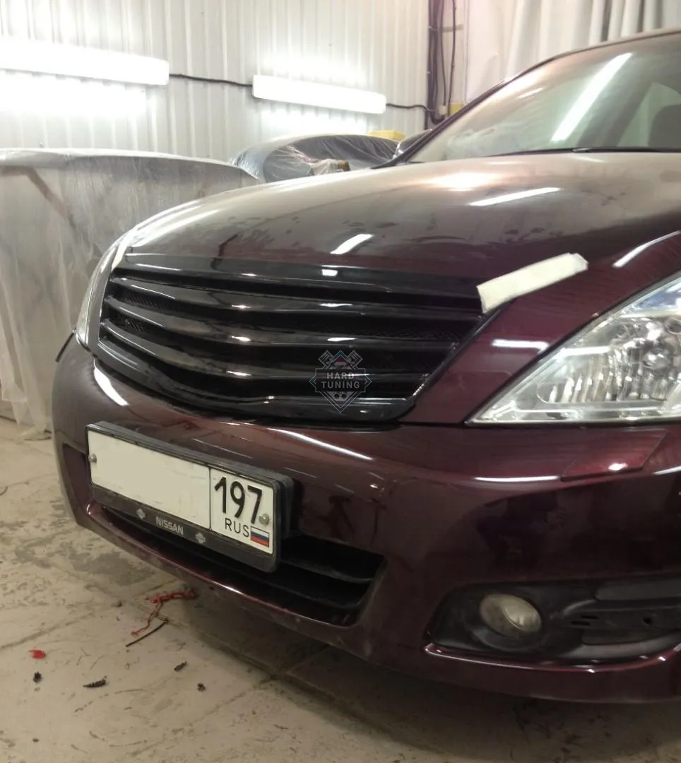 Решетка радиатора HT Nissan Teana 2 J32 без логотипа АБС пластик