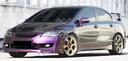 Обвес MUGEN STYLE Honda Civic 8 4D стеклопластик рестайлинг
