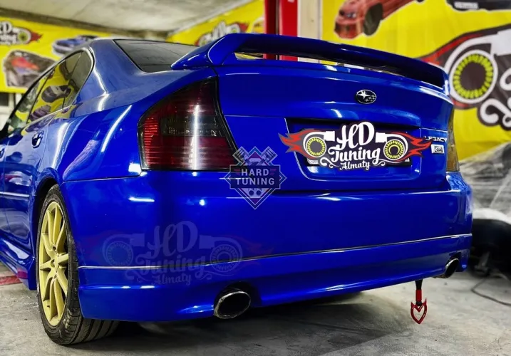 Накладка на задний бампер Subaru Legacy BL