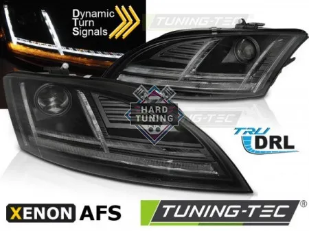 Передние фары AUDI TT 10-14 8J XENON HEADLIGHTS LED DRL SEQ fits with AFS черные