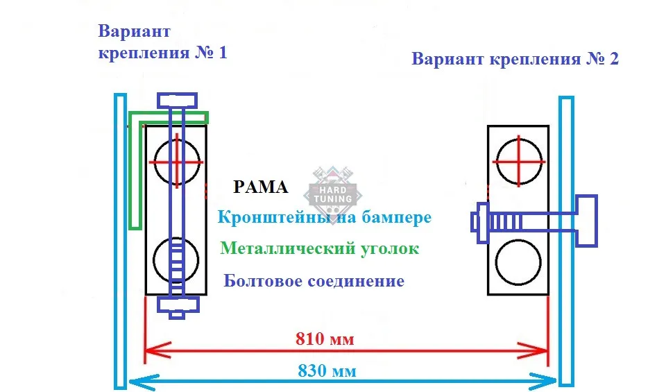 Стеклопластиковый силовой бампер ТагАЗ Tager