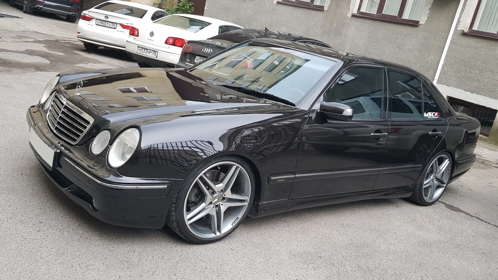 Передний бампер AMG 55 Mercedes E-Class W210 рестайлинг