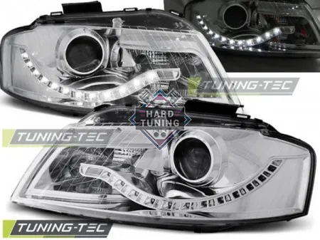 Передние фары AUDI A3 8P 2003-2008 HEADLIGHTS DAYLIGHT fits хром