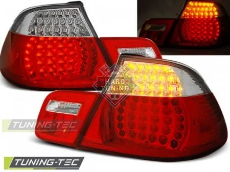 Задние фары BMW E46 (1999-2003) CABRIO LED TAIL LIGHTS fits красно-белые