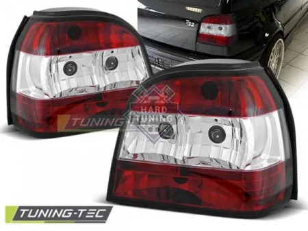 Задние фонари Volkswagen Golf 3 (1991-1997) TAIL LIGHTS красно-белые