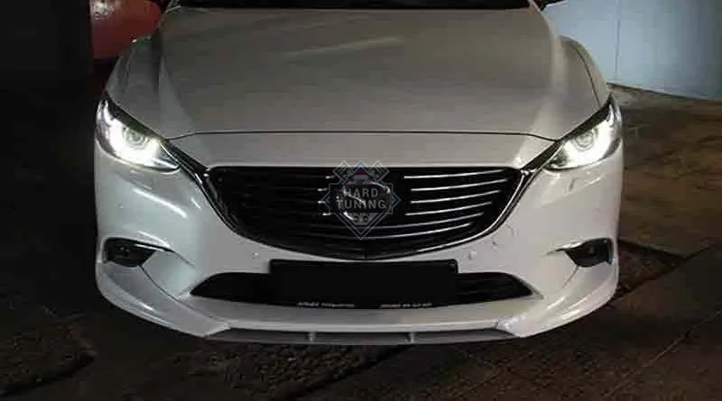 Сплиттер центральый между клыками SKY ACTIV SPORT Mazda 6 GJ 2015-н.в.