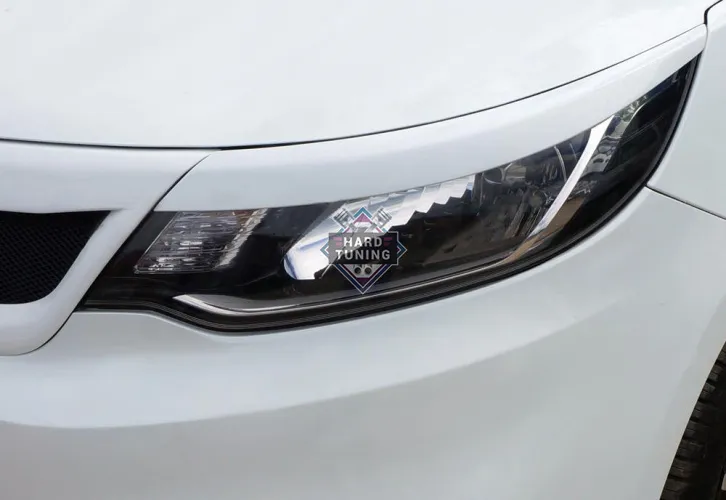 Накладки на фары широкие KIA Rio 3 2015-2017