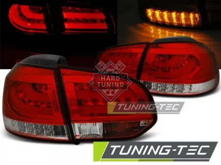 Задние фары VW GOLF 6 (2008-2012) LED BAR TAIL LIGHTS fits красно-белые