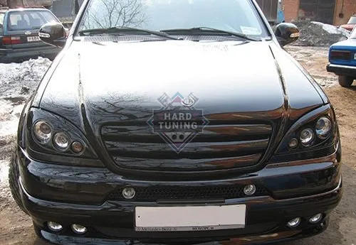 Накладка на передний бампер BR style Mercedes M-Klasse (W163) Дорестайл