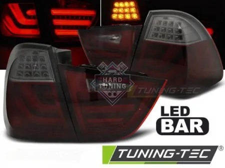Задние фары BMW E91 (2009-2011) LED BAR TAIL LIGHTS fits красно-тонированные