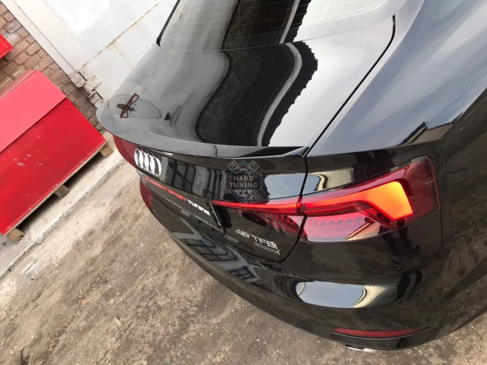 Спойлер лип широкий Audi A5 F5 (B9) Coupe (купэ)