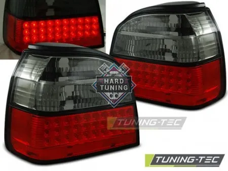 Задние фонари VW GOLF 3 (1991-1997) LED TAIL LIGHTS fits красно-тонированные