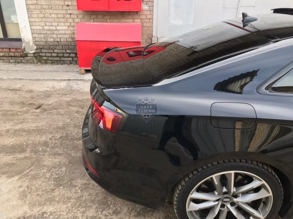Спойлер лип широкий Audi A5 F5 (B9) Coupe (купэ)