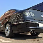 Накладка на задний бампер R-LINE (одиночный-штатный выхлоп) Volkswagen Passat B6 седан