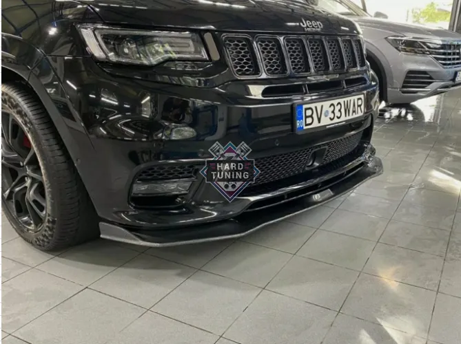 Сплиттер переднего бампера V3 Jeep Grand Cherokee WK2 (2017-2020)