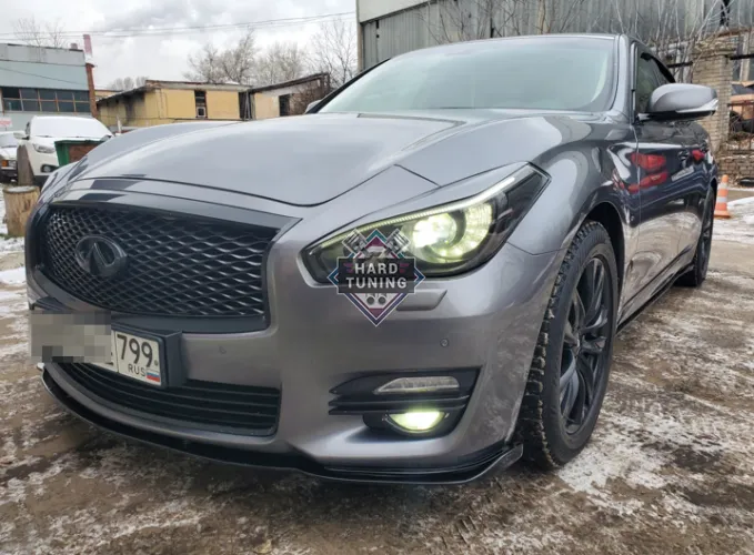 Сплиттер переднего бампера Infiniti Q70 (2013-2019)