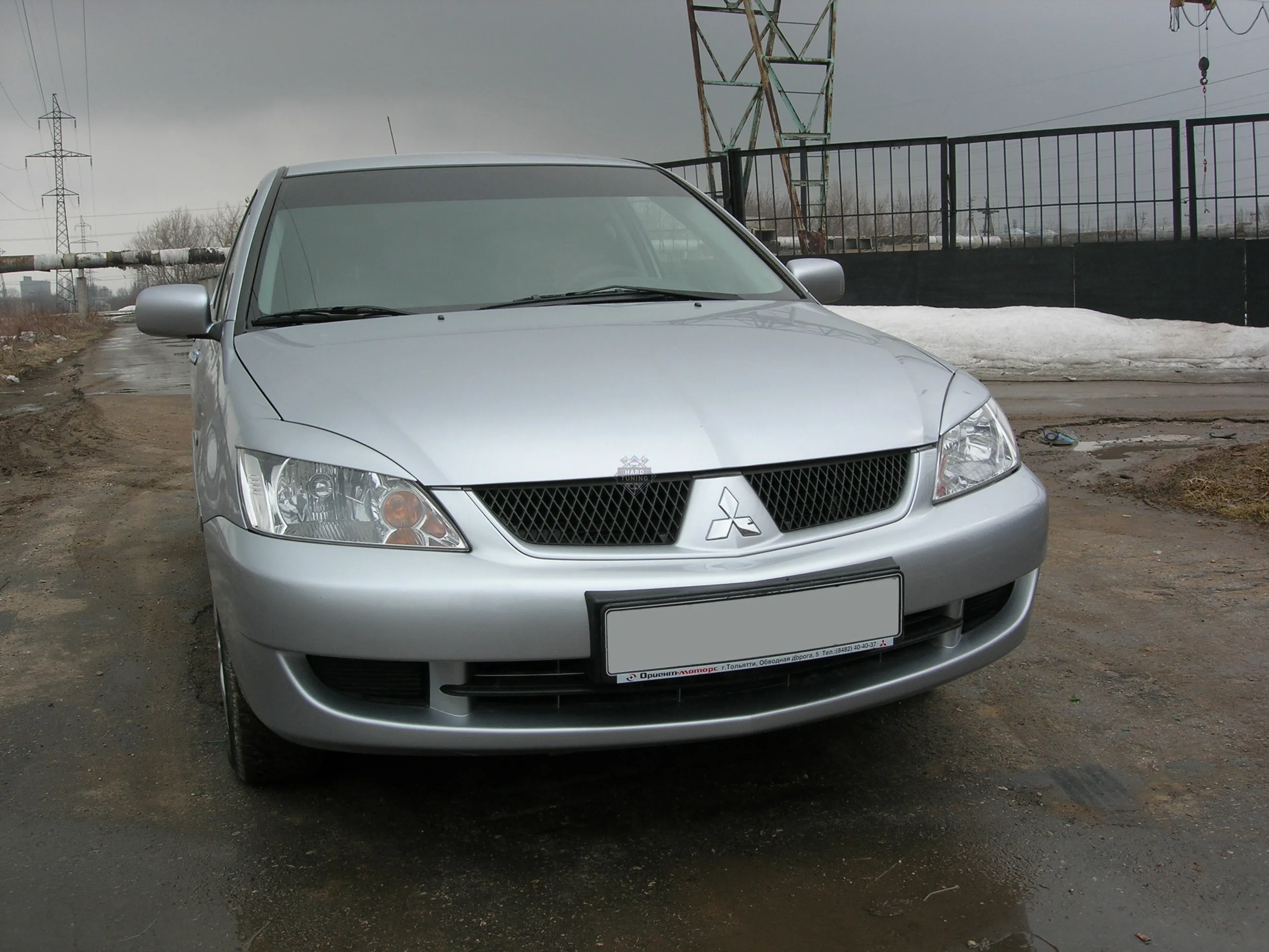 Накладки на фары узкие Mitsubishi Lancer 9 (2003-2009)