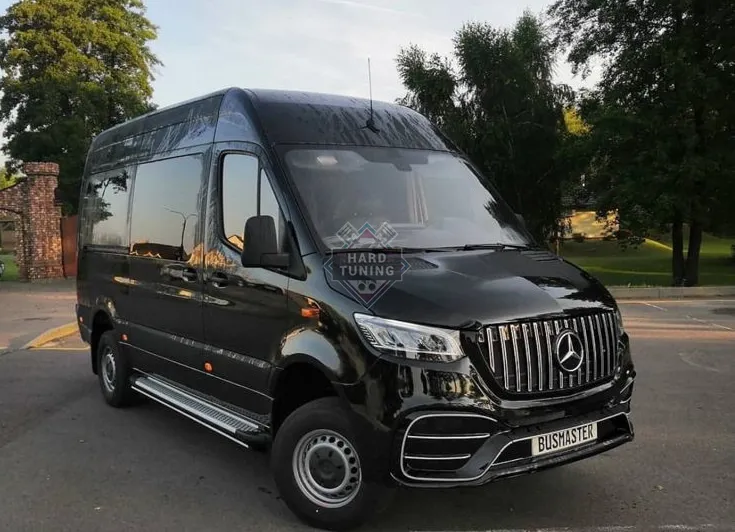 Передний бампер AMG HT Mercedes Sprinter W907 2018+ Стеклопластик