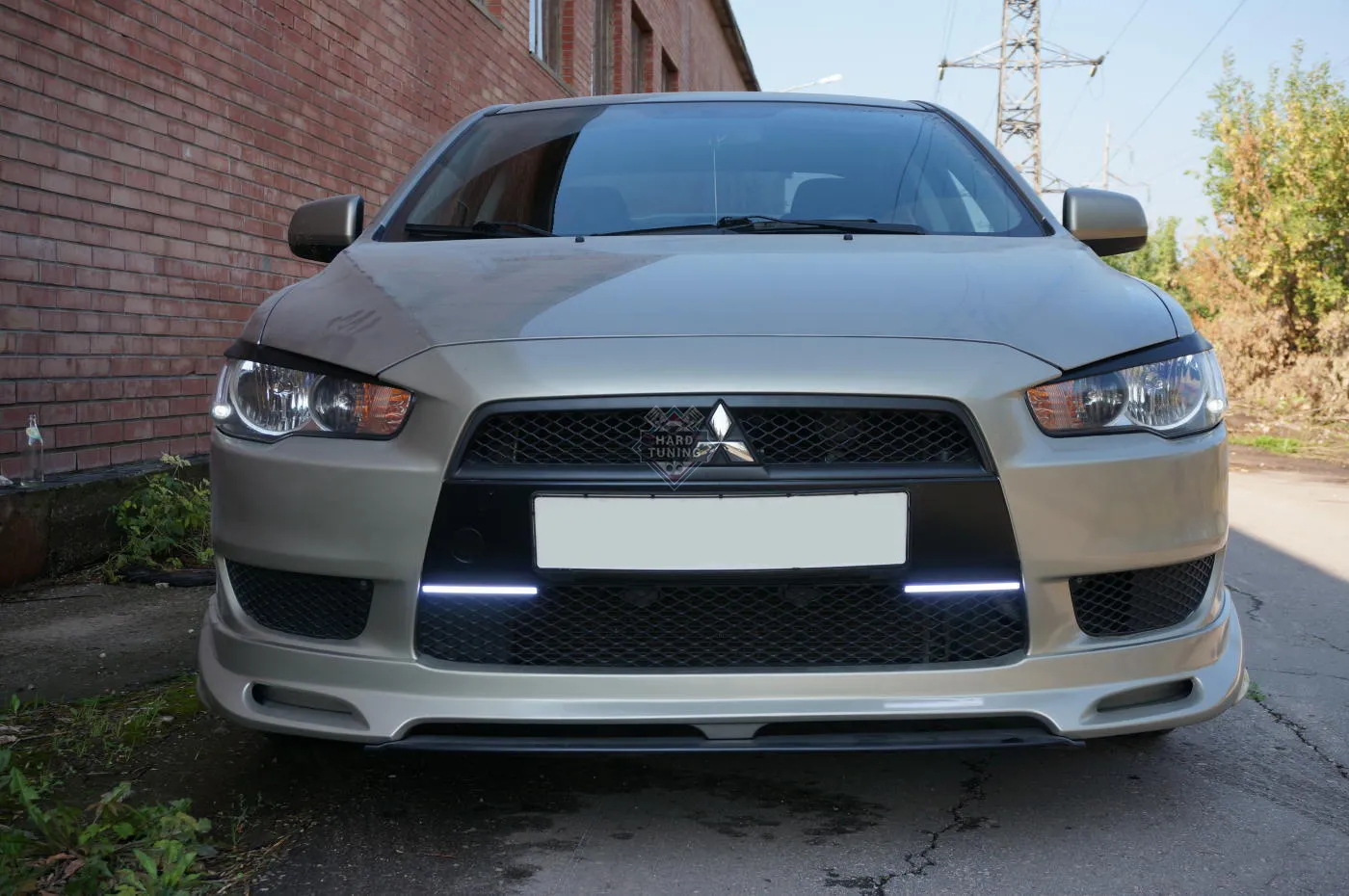 Обвес ZODIAK (под одиночный/под двойной выхлоп) Mitsubishi Lancer 10 (2007-2011) ABS пластик